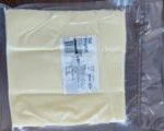 Bubble-padded mailer with a white shipping label centered on the package.